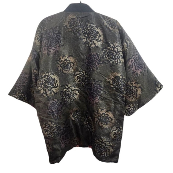Japanese Hanten Kimono Jacket (M)Reversible Warm Room Wear Snow ring from JAPAN - Picture 7 of 14